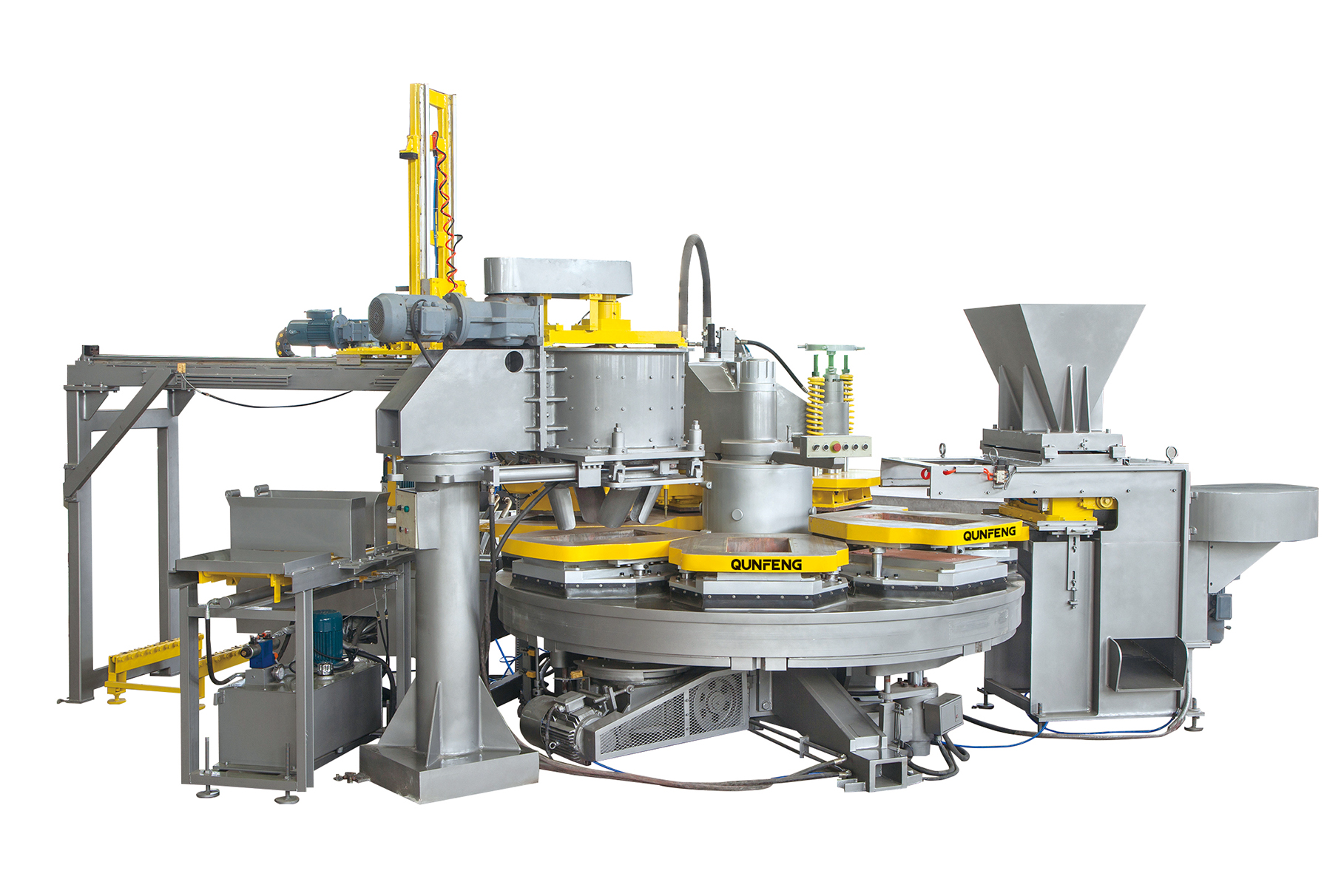 QPR600-6 Машина для изготовления терраццо вращающегося типа (герметичный мокрый пресс)